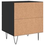 Casa si Gradina - Mobilier - Comode si corpuri - Noptiere - Noptiere, 2 buc., negru, 40x35x47,5 cm, lemn compozit - Infinity.ro