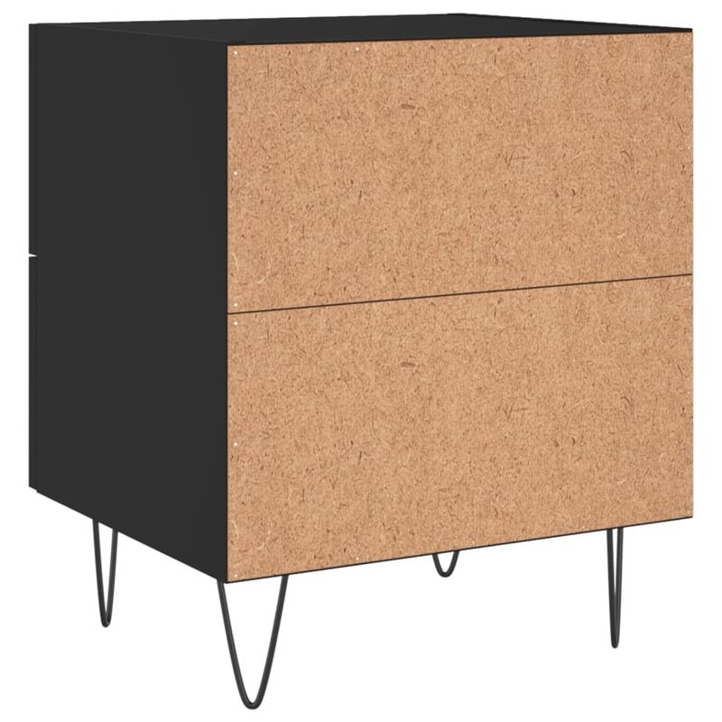 Casa si Gradina - Mobilier - Comode si corpuri - Noptiere - Noptiere, 2 buc., negru, 40x35x47,5 cm, lemn compozit - Infinity.ro