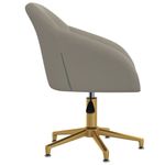Casa si Gradina - Mobilier - Scaune si fotolii - Scaune - Scaune de bucatarie pivotante, 2 buc., gri deschis, catifea - Infinity.ro