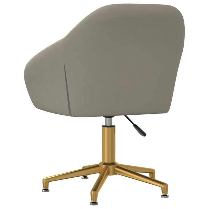 Casa si Gradina - Mobilier - Scaune si fotolii - Scaune - Scaune de bucatarie pivotante, 2 buc., gri deschis, catifea - Infinity.ro