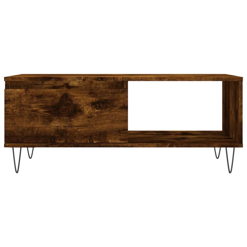 Casa si Gradina - Mobilier - Mese si birouri - Masute de cafea - Masuta de cafea, stejar fumuriu, 90x50x36,5 cm, lemn prelucrat - Infinity.ro