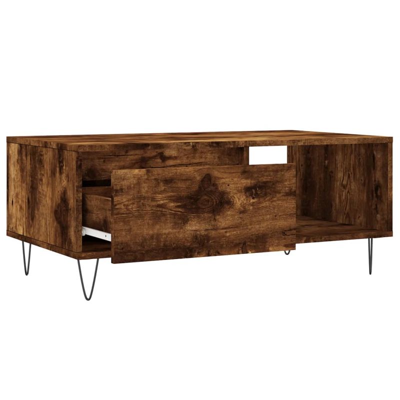 Casa si Gradina - Mobilier - Mese si birouri - Masute de cafea - Masuta de cafea, stejar fumuriu, 90x50x36,5 cm, lemn prelucrat - Infinity.ro