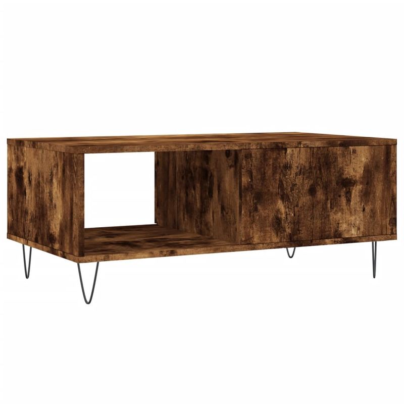 Casa si Gradina - Mobilier - Mese si birouri - Masute de cafea - Masuta de cafea, stejar fumuriu, 90x50x36,5 cm, lemn prelucrat - Infinity.ro