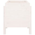 Casa si Gradina - Gradinarit si plante - Plante si ghivece - Ghivece si suporturi - Jardiniera de gradina, alb, 62x50x57 cm, lemn masiv de pin - Infinity.ro