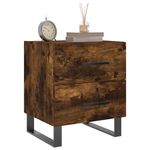 Casa si Gradina - Mobilier - Comode si corpuri - Noptiere - Noptiere, 2 buc., stejar fumuriu, 40x35x47,5 cm, lemn compozit - Infinity.ro