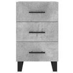 Casa si Gradina - Mobilier - Comode si corpuri - Noptiere - Noptiera, gri beton, 40x40x66 cm, lemn compozit - Infinity.ro