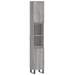 Casa si Gradina - Mobilier - Seturi de mobilier - Seturi baie - Set mobilier de baie, 3 piese, gri sonoma, lemn prelucrat - Infinity.ro