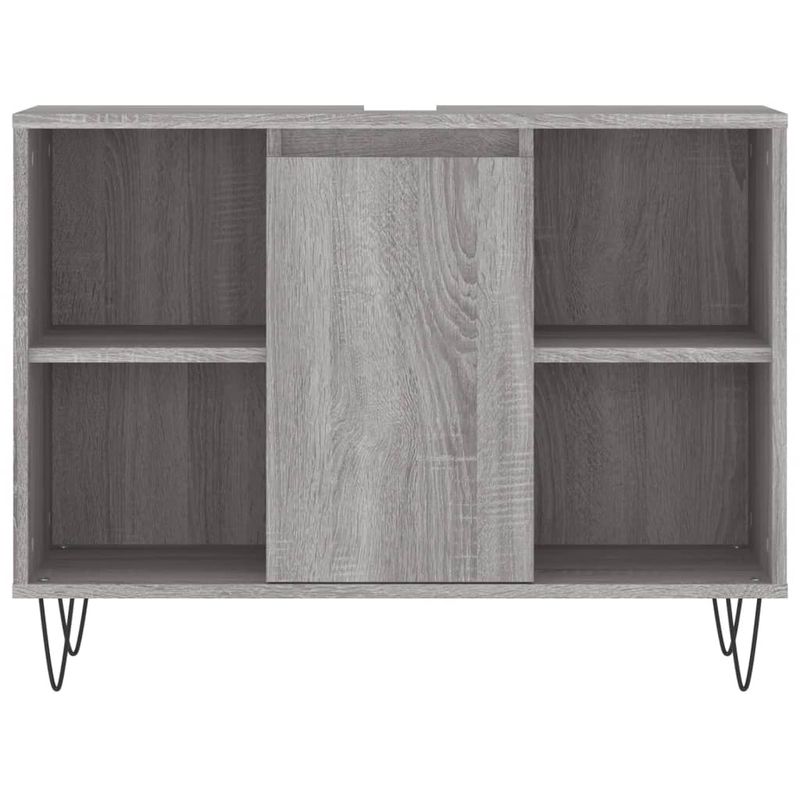 Casa si Gradina - Mobilier - Seturi de mobilier - Seturi baie - Set mobilier de baie, 3 piese, gri sonoma, lemn prelucrat - Infinity.ro
