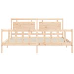 Casa si Gradina - Mobilier - Paturi si accesorii - Paturi - Cadru de pat cu tablie, 180x200 cm, lemn masiv - Infinity.ro