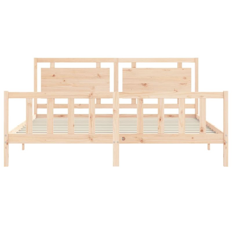 Casa si Gradina - Mobilier - Paturi si accesorii - Paturi - Cadru de pat cu tablie, 180x200 cm, lemn masiv - Infinity.ro
