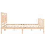 Casa si Gradina - Mobilier - Paturi si accesorii - Paturi - Cadru de pat cu tablie, 180x200 cm, lemn masiv - Infinity.ro