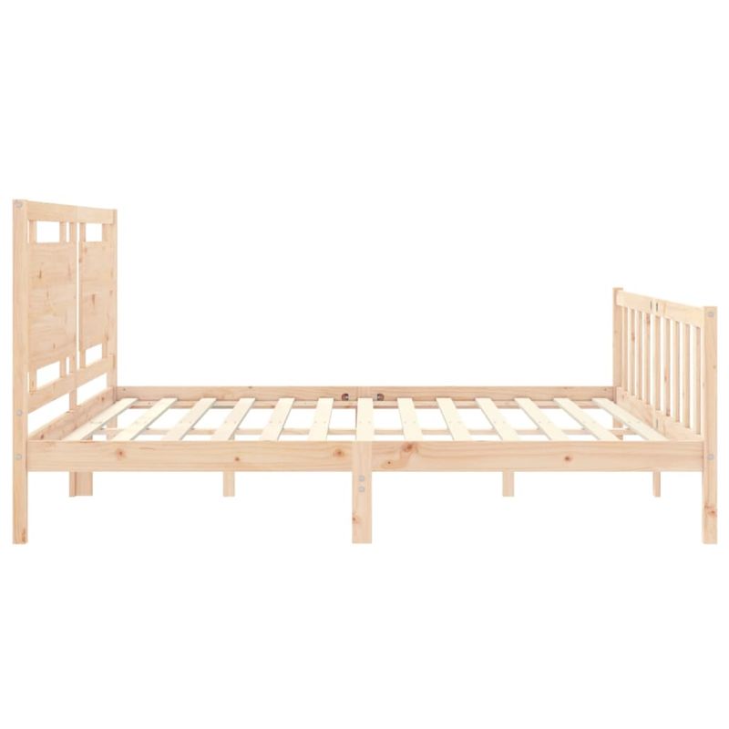 Casa si Gradina - Mobilier - Paturi si accesorii - Paturi - Cadru de pat cu tablie, 180x200 cm, lemn masiv - Infinity.ro