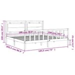 Casa si Gradina - Mobilier - Paturi si accesorii - Paturi - Cadru de pat cu tablie, 180x200 cm, lemn masiv - Infinity.ro