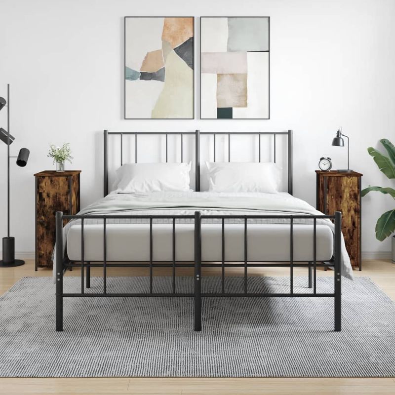 Casa si Gradina - Mobilier - Comode si corpuri - Noptiere - Noptiere, 2 buc., stejar fumuriu, 32x42x80 cm, lemn compozit - Infinity.ro
