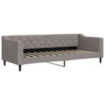 Casa si Gradina - Mobilier - Paturi si accesorii - Paturi - Pat de zi cu extensie, gri taupe, 80x200 cm, textil - Infinity.ro