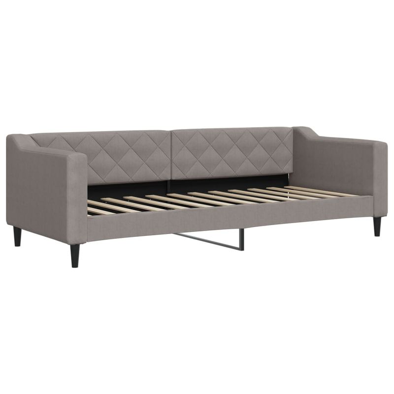 Casa si Gradina - Mobilier - Paturi si accesorii - Paturi - Pat de zi cu extensie, gri taupe, 80x200 cm, textil - Infinity.ro