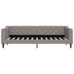Casa si Gradina - Mobilier - Paturi si accesorii - Paturi - Pat de zi cu extensie, gri taupe, 80x200 cm, textil - Infinity.ro