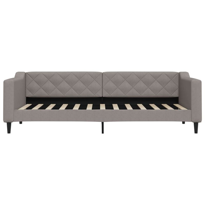 Casa si Gradina - Mobilier - Paturi si accesorii - Paturi - Pat de zi cu extensie, gri taupe, 80x200 cm, textil - Infinity.ro