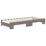 Casa si Gradina - Mobilier - Paturi si accesorii - Paturi - Pat de zi cu extensie, gri taupe, 80x200 cm, textil - Infinity.ro