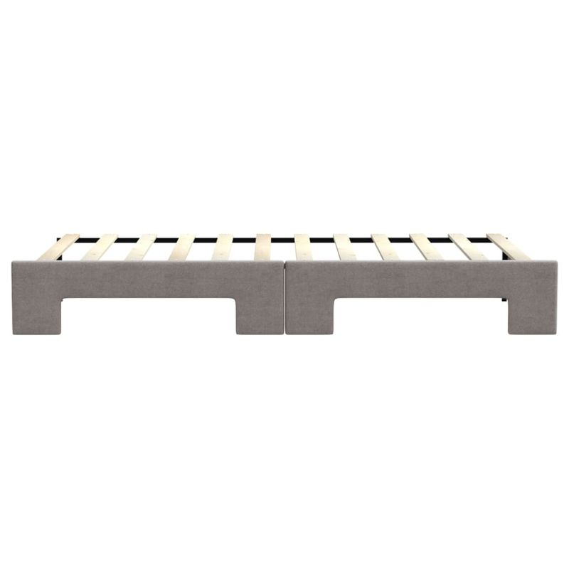 Casa si Gradina - Mobilier - Paturi si accesorii - Paturi - Pat de zi cu extensie, gri taupe, 80x200 cm, textil - Infinity.ro