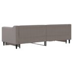 Casa si Gradina - Mobilier - Paturi si accesorii - Paturi - Pat de zi cu extensie, gri taupe, 80x200 cm, textil - Infinity.ro