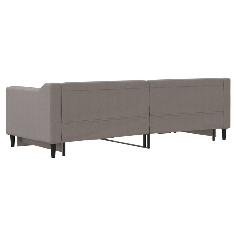 Casa si Gradina - Mobilier - Paturi si accesorii - Paturi - Pat de zi cu extensie, gri taupe, 80x200 cm, textil - Infinity.ro