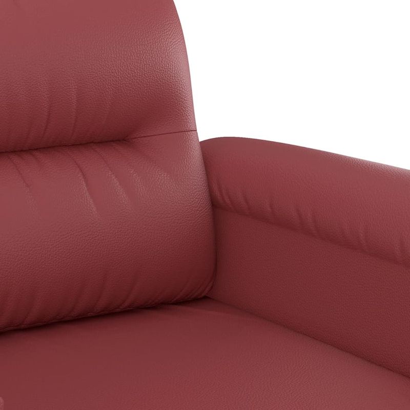 Casa si Gradina - Mobilier - Seturi de mobilier - Seturi living - Set de canapele cu perne, 3 piese, rosu vin, piele ecologica - Infinity.ro