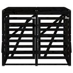 Casa si Gradina - Gradina si terasa - Mobilier exterior - Dulapuri si lazi depozitare exterior - Magazie dubla depozitare cos de gunoi, negru, lemn masiv pin - Infinity.ro