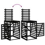 Casa si Gradina - Gradina si terasa - Mobilier exterior - Dulapuri si lazi depozitare exterior - Magazie dubla depozitare cos de gunoi, negru, lemn masiv pin - Infinity.ro