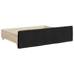 Casa si Gradina - Mobilier - Paturi si accesorii - Paturi - Pat de zi cu extensie si sertare, negru, 90x190cm, textil - Infinity.ro