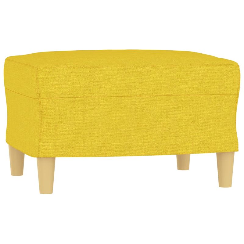 Casa si Gradina - Mobilier - Seturi de mobilier - Seturi living - Set de canapele cu perne, 3 piese, galben deschis, textil - Infinity.ro