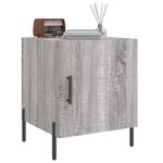 Casa si Gradina - Mobilier - Comode si corpuri - Noptiere - Noptiere, 2 buc., gri sonoma, 40x40x50 cm, lemn compozit - Infinity.ro