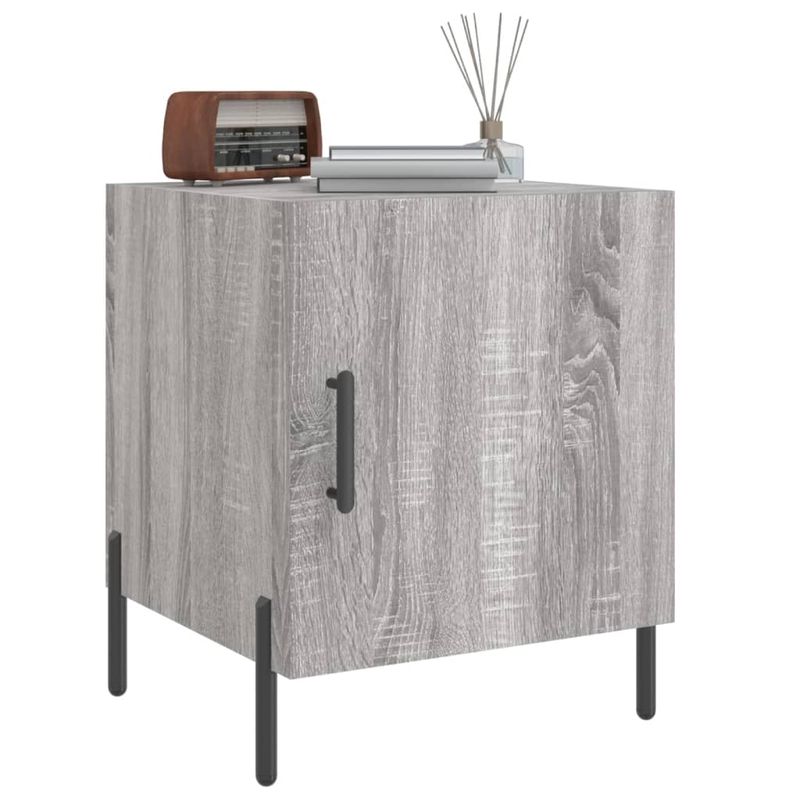 Casa si Gradina - Mobilier - Comode si corpuri - Noptiere - Noptiere, 2 buc., gri sonoma, 40x40x50 cm, lemn compozit - Infinity.ro