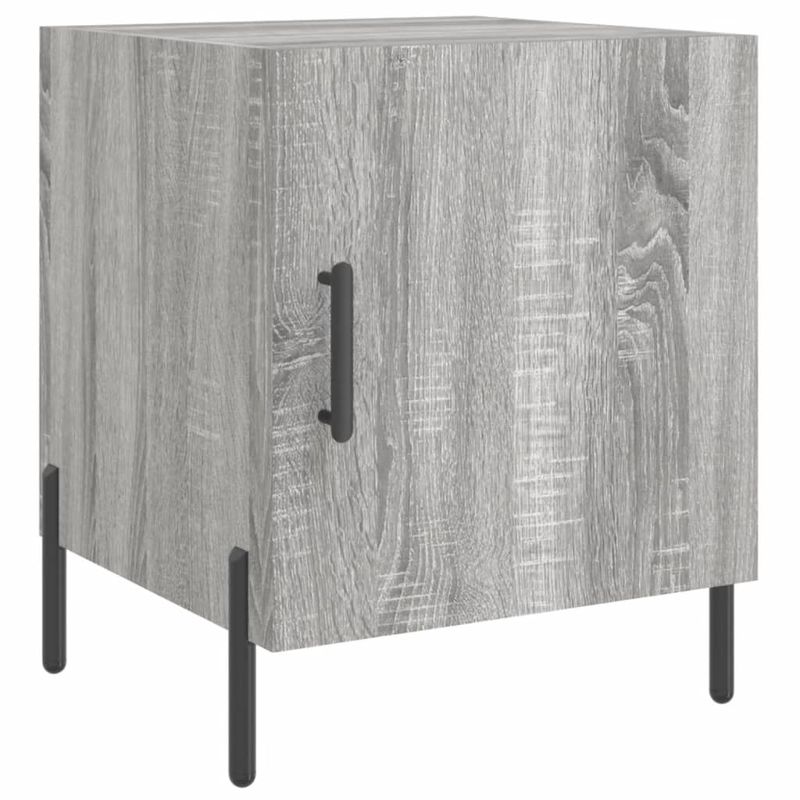 Casa si Gradina - Mobilier - Comode si corpuri - Noptiere - Noptiere, 2 buc., gri sonoma, 40x40x50 cm, lemn compozit - Infinity.ro