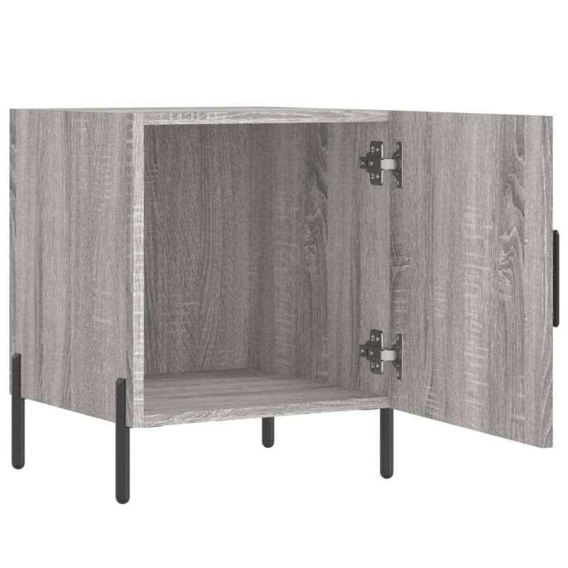 Casa si Gradina - Mobilier - Comode si corpuri - Noptiere - Noptiere, 2 buc., gri sonoma, 40x40x50 cm, lemn compozit - Infinity.ro