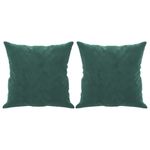 Casa si Gradina - Mobilier - Canapele si coltare - Canapele - Canapea cu 3 locuri cu pernute, verde inchis, 180 cm, catifea - Infinity.ro