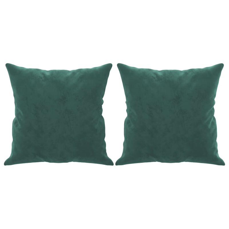 Casa si Gradina - Mobilier - Canapele si coltare - Canapele - Canapea cu 3 locuri cu pernute, verde inchis, 180 cm, catifea - Infinity.ro