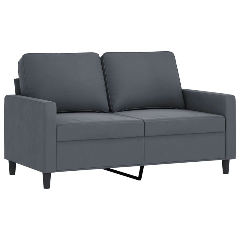 Casa si Gradina - Mobilier - Seturi de mobilier - Seturi living - Set de canapele, 4 piese, gri inchis, catifea - Infinity.ro