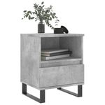 Casa si Gradina - Mobilier - Comode si corpuri - Noptiere - Noptiere, 2 buc., gri beton, 40x35x50 cm, lemn compozit - Infinity.ro