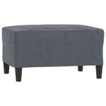 Casa si Gradina - Mobilier - Seturi de mobilier - Seturi living - Set de canapele, 4 piese, gri inchis, catifea - Infinity.ro