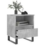 Casa si Gradina - Mobilier - Comode si corpuri - Noptiere - Noptiere, 2 buc., gri beton, 40x35x50 cm, lemn compozit - Infinity.ro