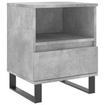 Casa si Gradina - Mobilier - Comode si corpuri - Noptiere - Noptiere, 2 buc., gri beton, 40x35x50 cm, lemn compozit - Infinity.ro