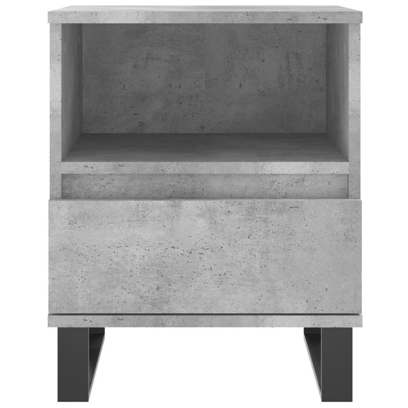 Casa si Gradina - Mobilier - Comode si corpuri - Noptiere - Noptiere, 2 buc., gri beton, 40x35x50 cm, lemn compozit - Infinity.ro