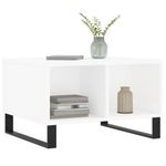 Casa si Gradina - Mobilier - Mese si birouri - Masute de cafea - Masuta de cafea, alb, 60x50x36,5 cm, lemn compozit - Infinity.ro