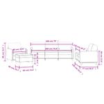 Casa si Gradina - Mobilier - Seturi de mobilier - Seturi living - Set de canapele, 4 piese, gri inchis, catifea - Infinity.ro