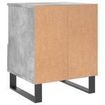 Casa si Gradina - Mobilier - Comode si corpuri - Noptiere - Noptiere, 2 buc., gri beton, 40x35x50 cm, lemn compozit - Infinity.ro