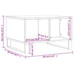 Casa si Gradina - Mobilier - Mese si birouri - Masute de cafea - Masuta de cafea, alb, 60x50x36,5 cm, lemn compozit - Infinity.ro
