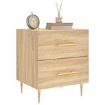 Casa si Gradina - Mobilier - Comode si corpuri - Noptiere - Noptiere, 2 buc., stejar sonoma, 40x35x47,5 cm, lemn compozit - Infinity.ro