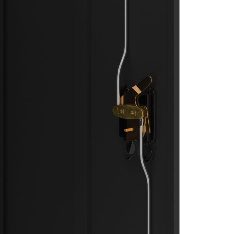 Casa si Gradina - Constructii - Depozitare, transport si protectie - Rafturi, fisete si vestiare - Fiset, negru, 90x40x140 cm, otel - Infinity.ro