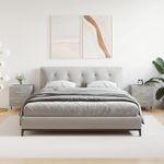 Casa si Gradina - Mobilier - Comode si corpuri - Noptiere - Noptiere, 2 buc., gri beton, 40x35x47,5 cm, lemn compozit - Infinity.ro